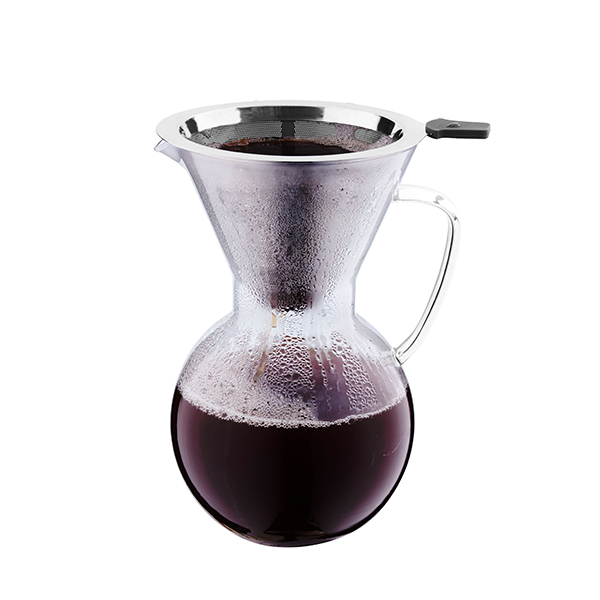 4 Cup Pour Over Coffee Maker with Glass Handle