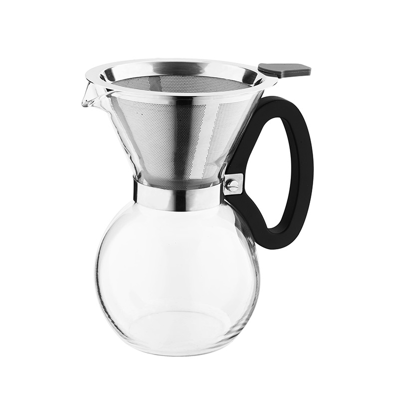 8 beger Pour over kaffeskaper med plastisk håndjern