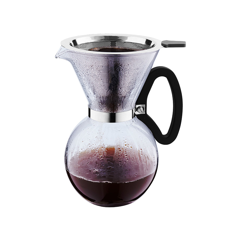 8 Cup Pour Over Coffee Maker z plastikowym uchwytem