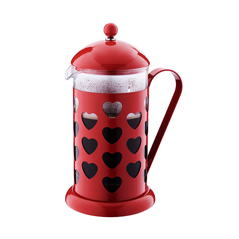 Karbon Steel French Press kaffe Maker med Epoxy Coating