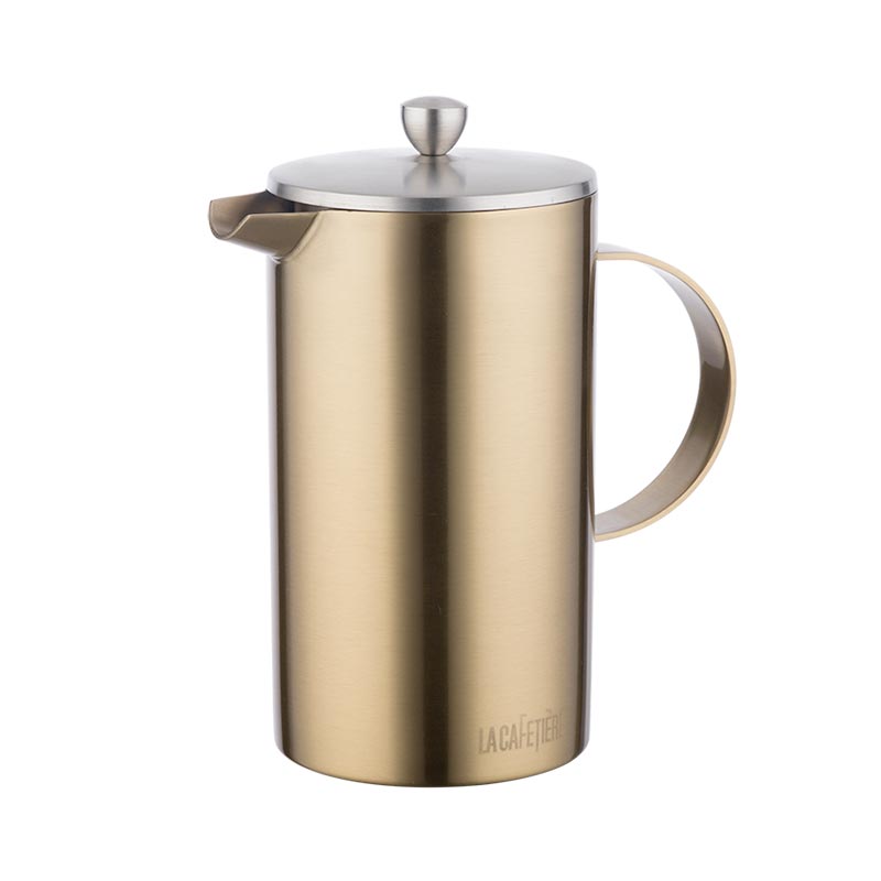 防錆フレンチコーヒーマシン8杯ダブルウォール金属保温コーヒーマシン