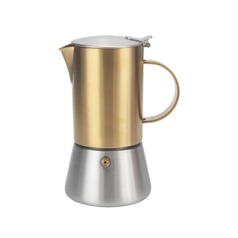 Ristretto Tasarımı'nda 2 Kup Beyaz Çelik Moka Pot