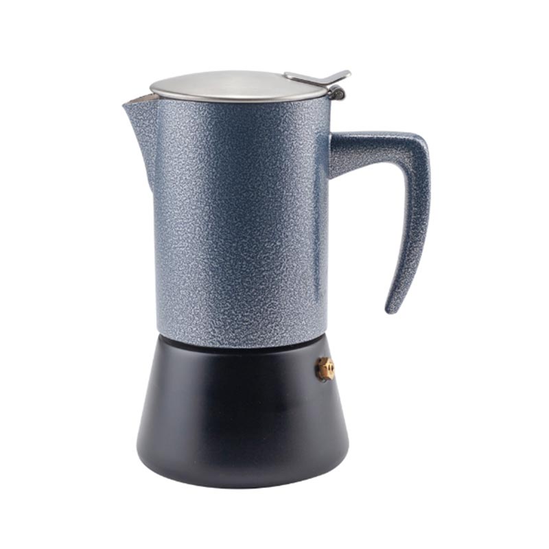 6 Tazze Stianless Steel Espresso Maker in Ristretto Design
