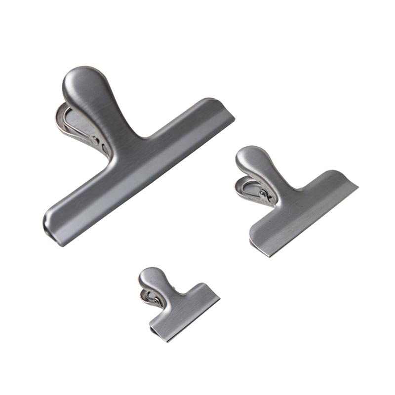 Set von 3 Edelstahl Kaffeebeutel Clips