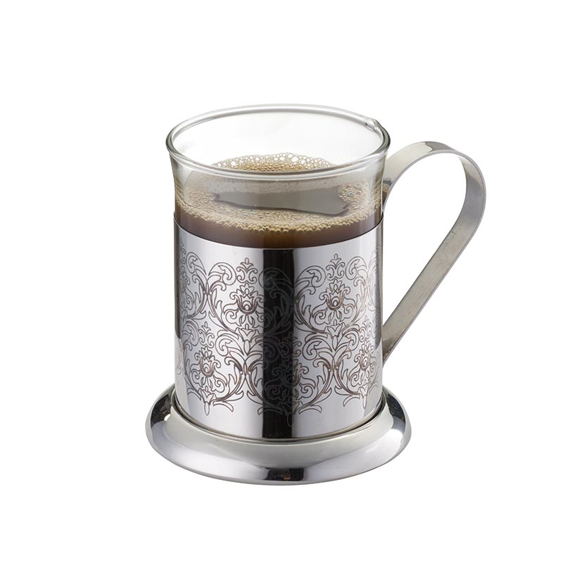 7 Oz Stainless Steel Coffee Cup Set 