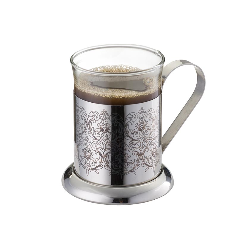 Juego de tazas de café de acero inoxidable 7oz