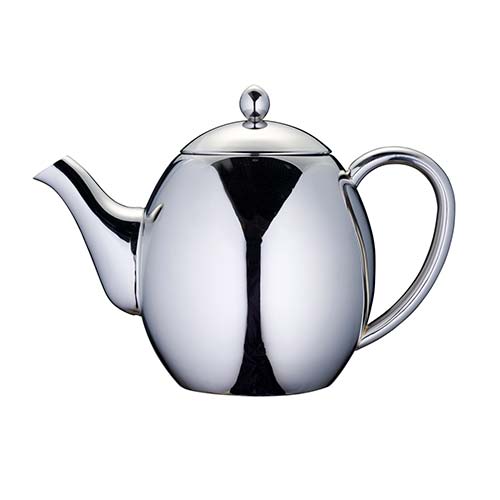 Infuser ile 1200ml Stainless Steel Double Wall Tea Brewer