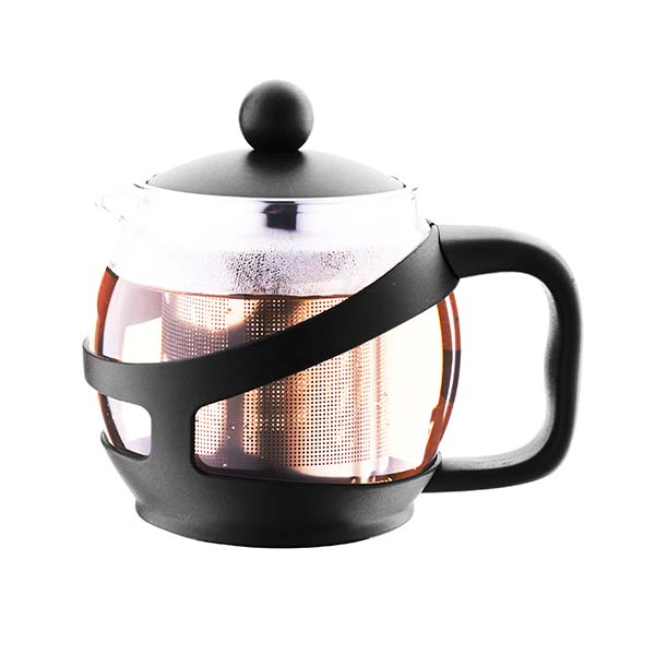 1200ml üveg és fém teakészítő készlet Infuser