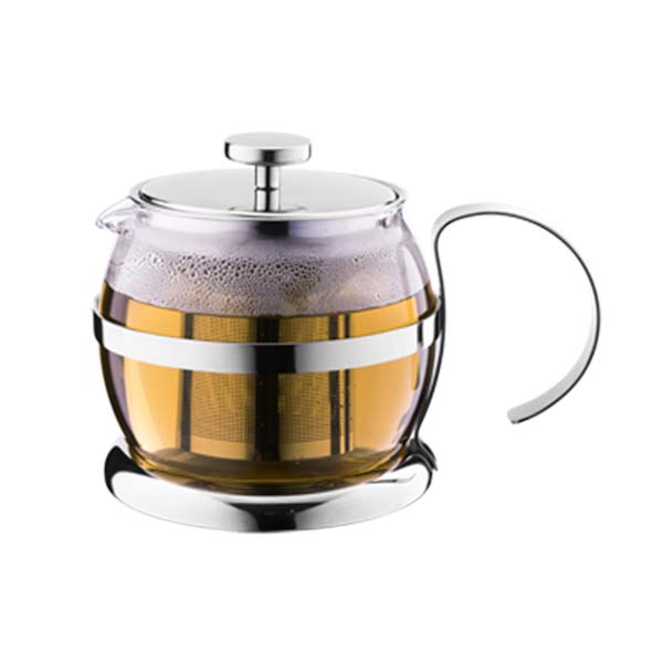 41 Ounce Glass Kettle with Removable Stainless Steel Infuser
