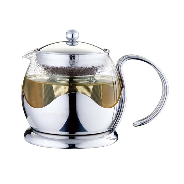 700mL Glass Kettle with Removable Stainless Steel Infuser