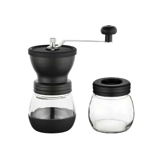 Hand Crank Kaffekvarn med keramisk Burr