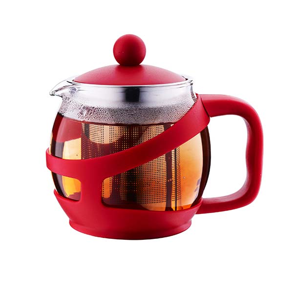 1200ml üveg és fém teakészítő készlet Infuser