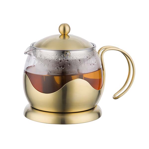 700mL Glass Kettle with Removable Stainless Steel Infuser