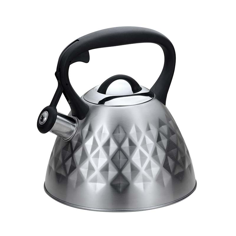 Stainless Steel Whistling Stovetop Tea Kettle with Metal Capsule Bottom