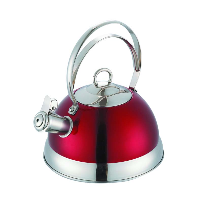 2500 ml Batu Besi Tanpa Stainless Top Kettle with Metal Capsule Bottom