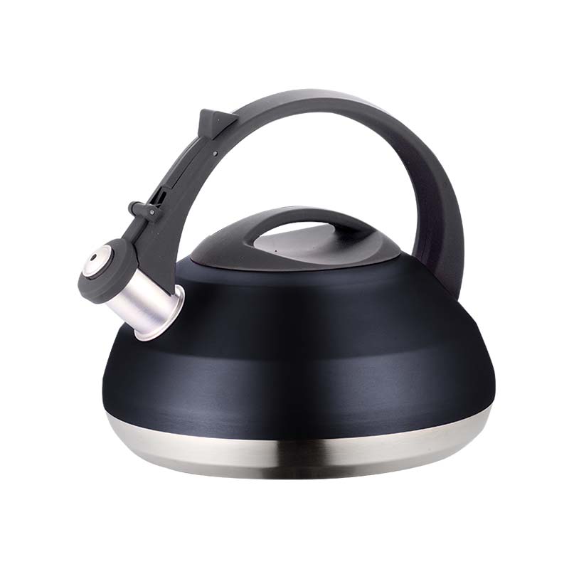 2100ml Aşağısız Çelik Whistling Stovetop çay Kettle Metal Kapsulu Aşağısı