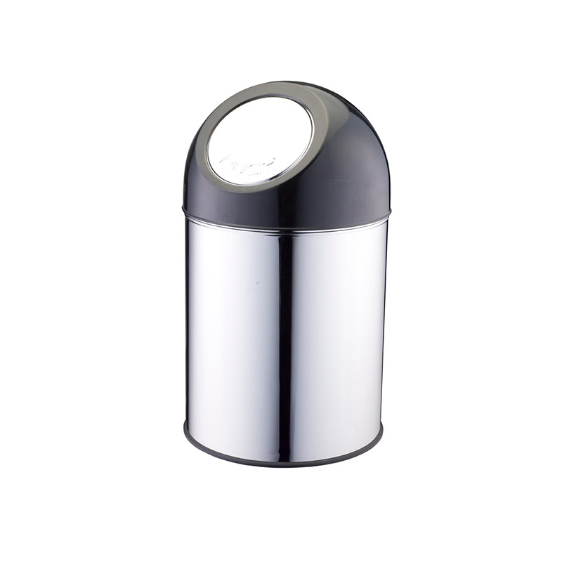 45L Plastic Trash Can with Swing Top Lid
