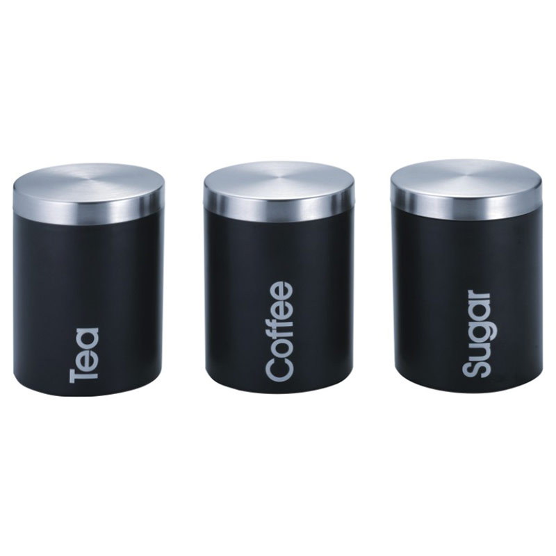 Set 3 Pieces Round Shape Airtight Seal Can dengan S/S Screw Lid