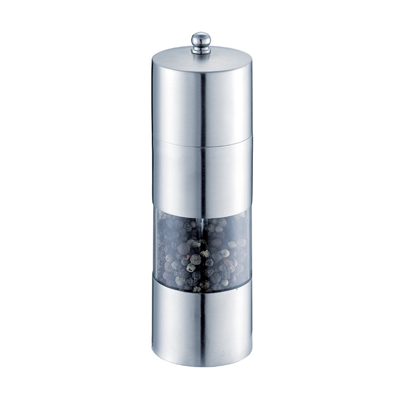 Mel Pepper Stainless Steel & Salt Shake with Adjustable Coarseness