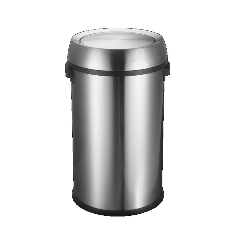 65L Stainless Steel Trash Can with Swing Top Lid