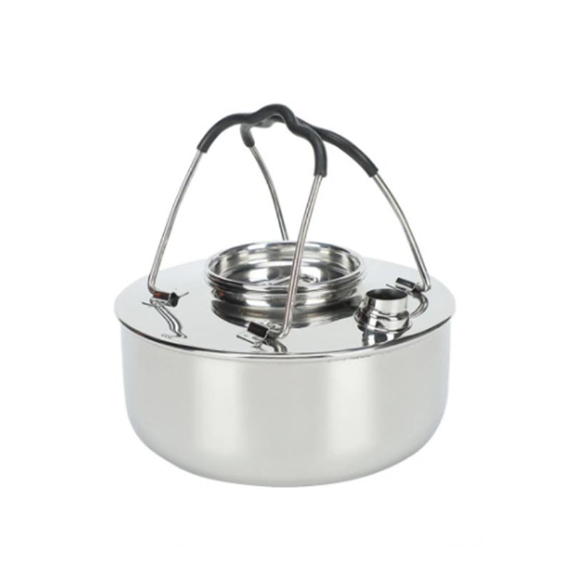 Stainless Steel Camping Water Kettle with Anti-heating Handle