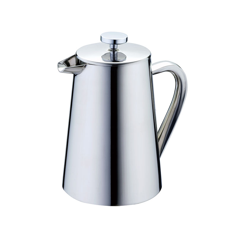 Cafetera térmica metálica de doble pared de acero inoxidable de 27 onzas de 800 ml