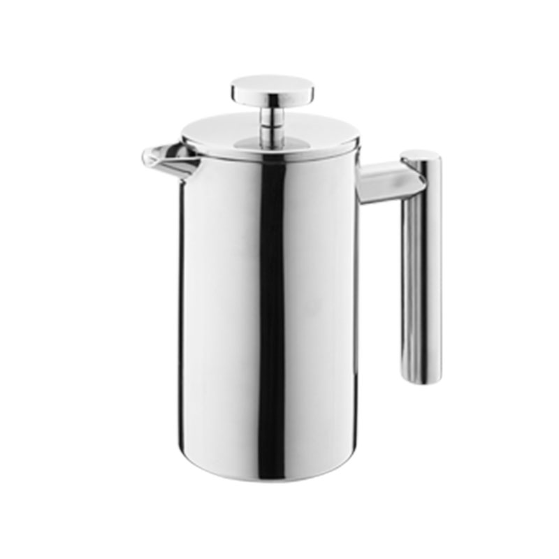 French Press Kahvinkeitin Double Wall Metal Eristys Kahvinkeitin