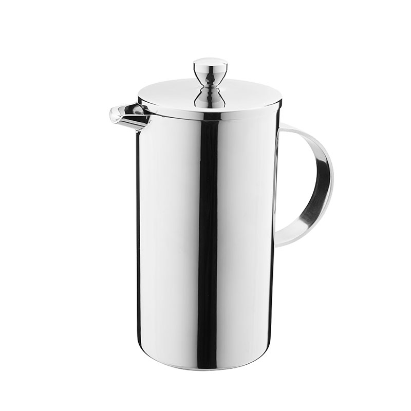 Rust-Free French Press Coffee Maker 8 Cup Double Wall Metal Insulasyon Kahve Bası