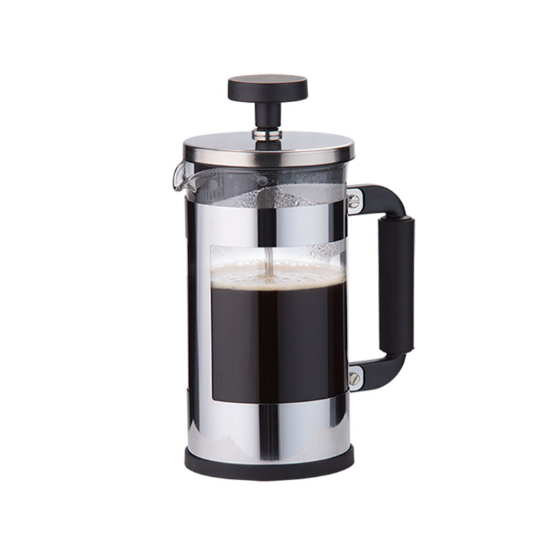 12 oz Coffee Plunger in Stainless Steel Frame Design