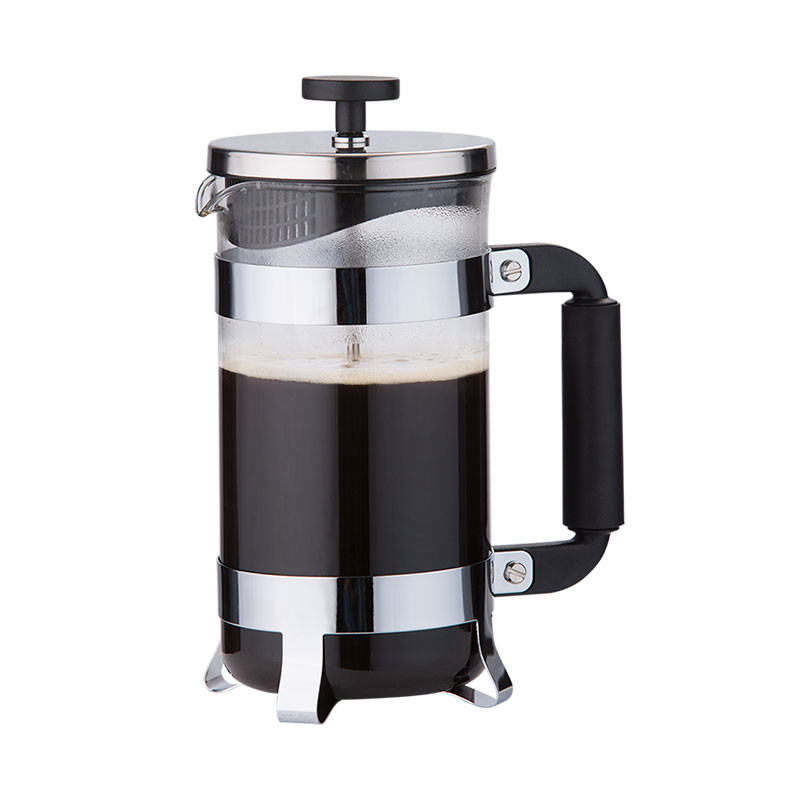 34 oz French Press Coffee Maker in Stainless Steel Frame Design
