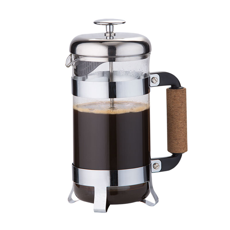 350ml Coffee Press Plunger in Stainless Steel Frame Design