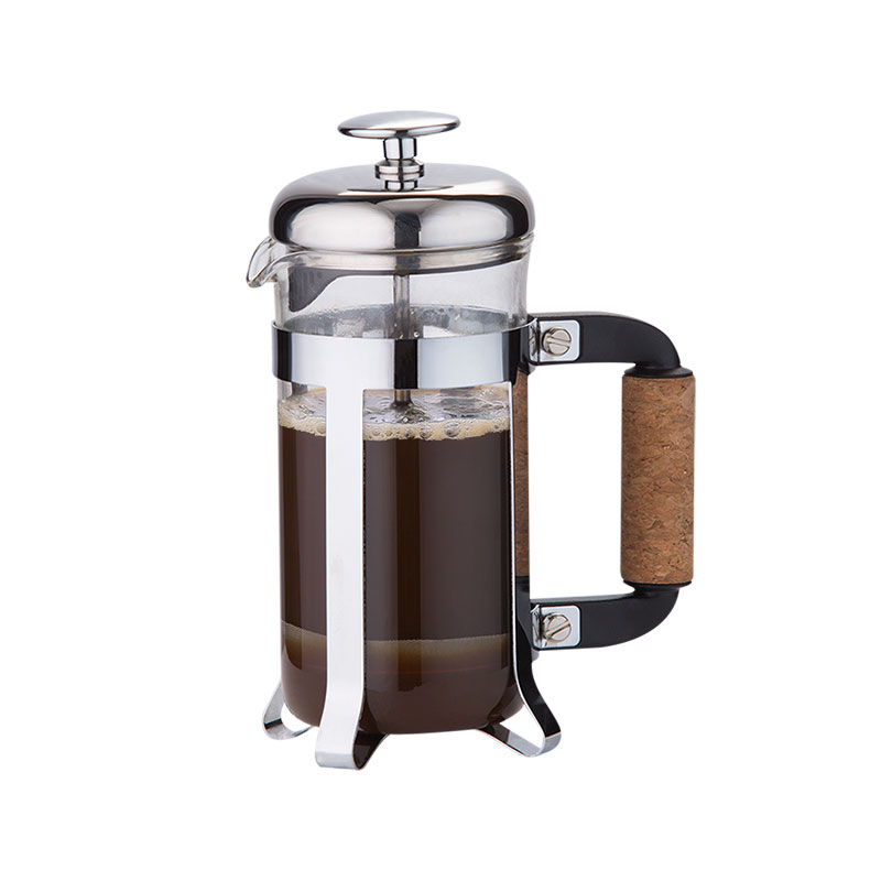 12 oz Coffee Press Plunger in Stainless Steel Frame Design