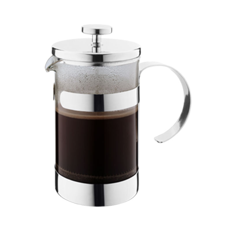 34 oz Coffee Press Glass Plunger con maniglia S/S