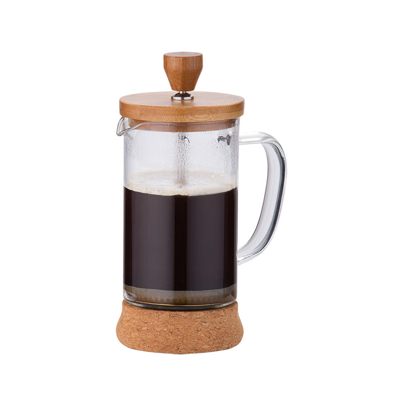 Large Capacity Eco-friendly Coffee Press Plunger with Cork Bottom