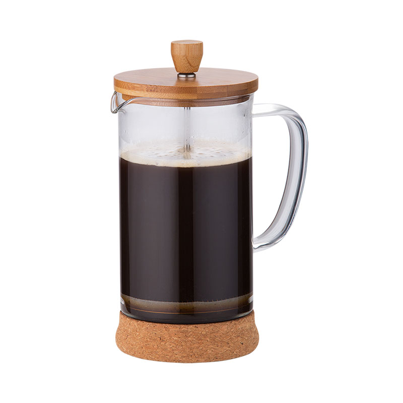 Large Capacity Eco-friendly Coffee Press Plunger with Cork Bottom