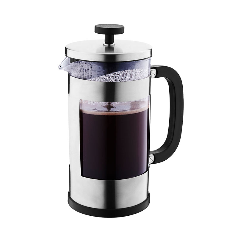 Klassieke Koffiepers Plunger 34 Ounce Roestvrij staal met Borosilicaatglas