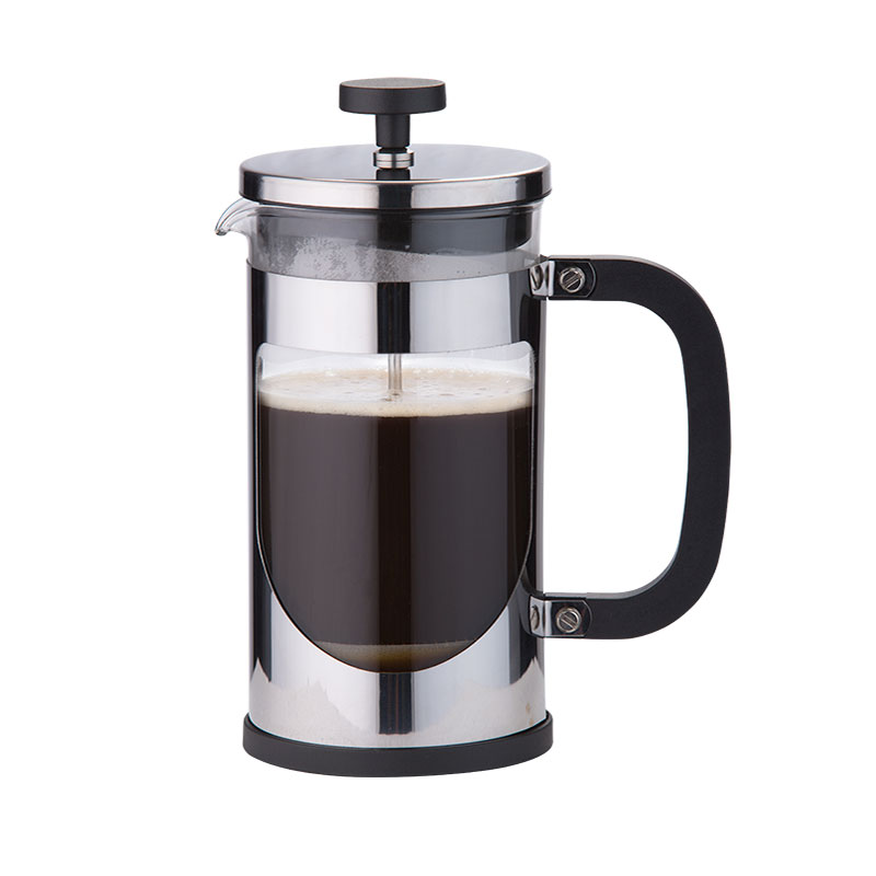 34 Ounce 304 Pemalam Tekan Kopi Stainless Steel dengan Borosilicate Glass Heat Resistance