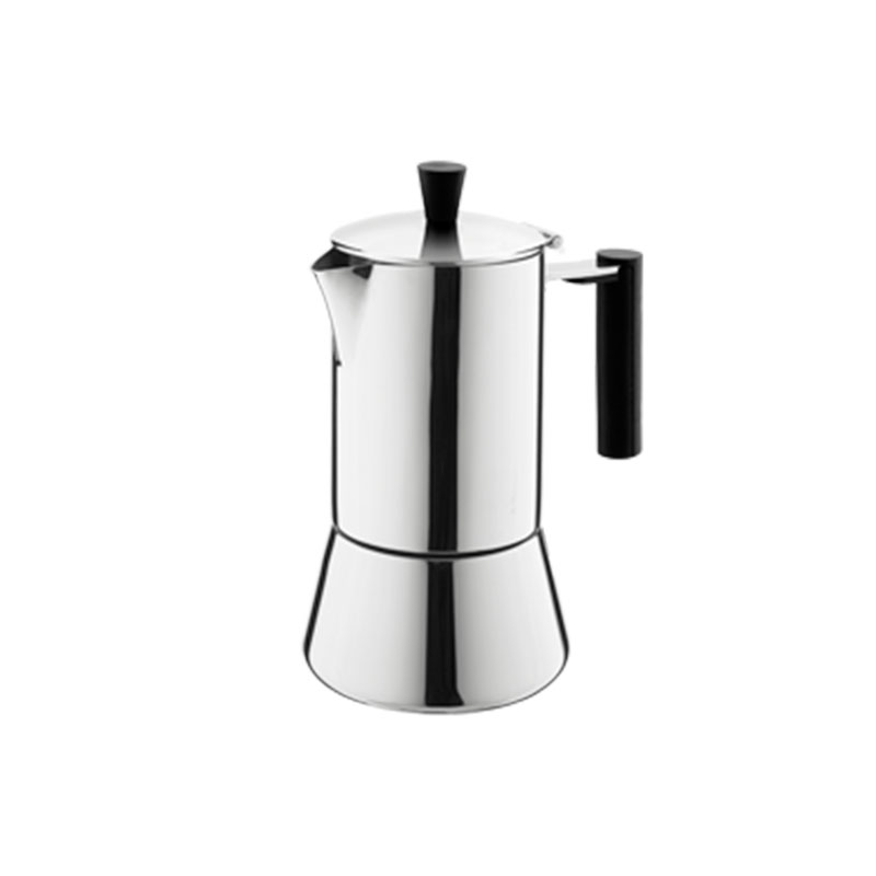 2-Cup Stianless Stahl italienische Kaffeemaschine in Ristretto Design Induktion Kompatibel