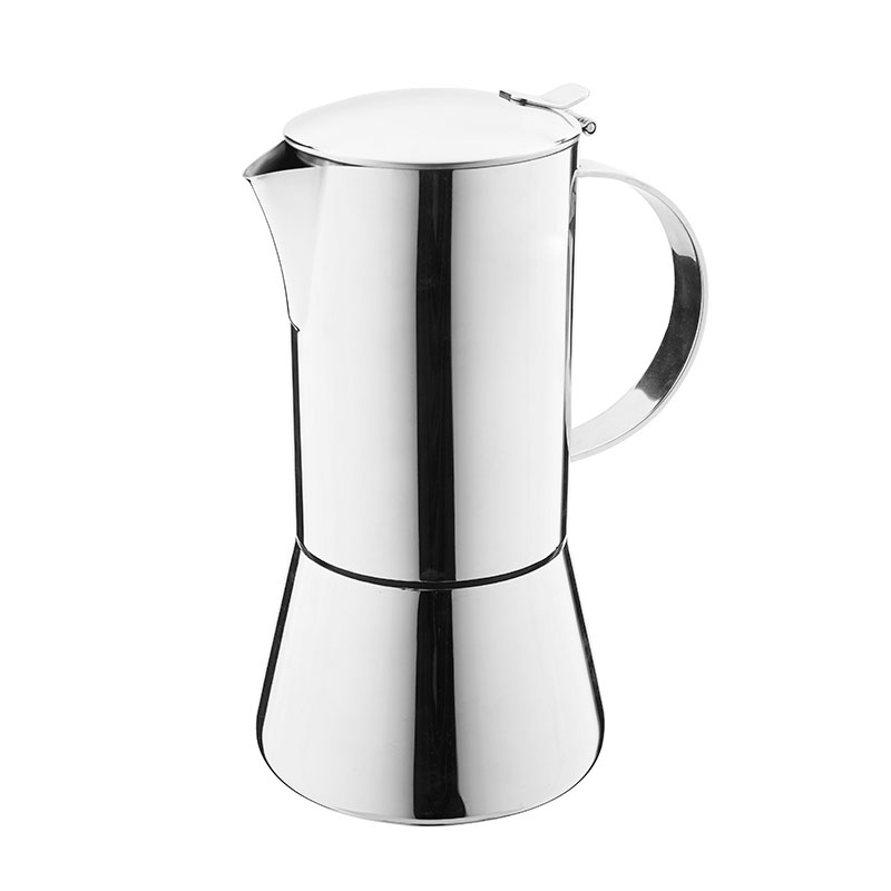 2 Cup Stianløs Steel Moka Pot i Ristretto Design