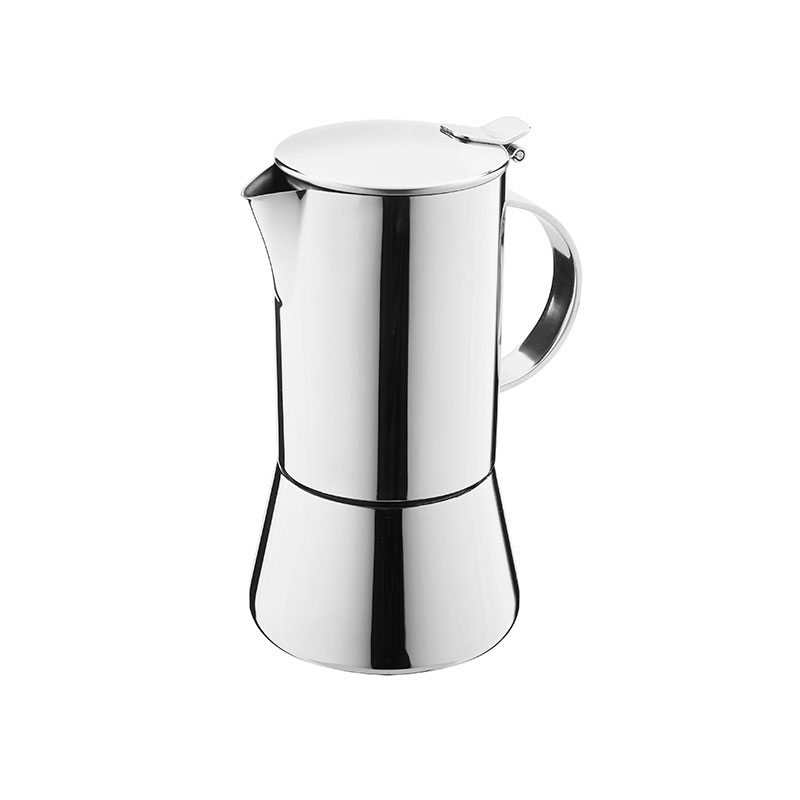 Ristretto Tasarımı'nda 2 Kup Beyaz Çelik Moka Pot