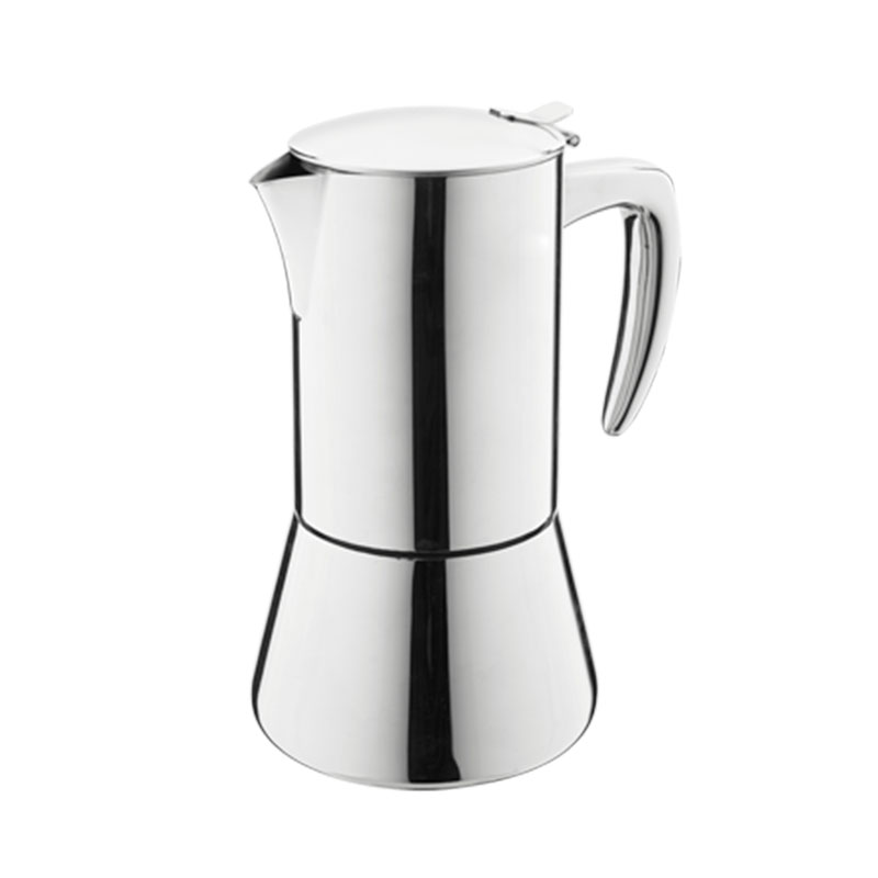 6 Tazze Stianless Steel Espresso Maker in Ristretto Design