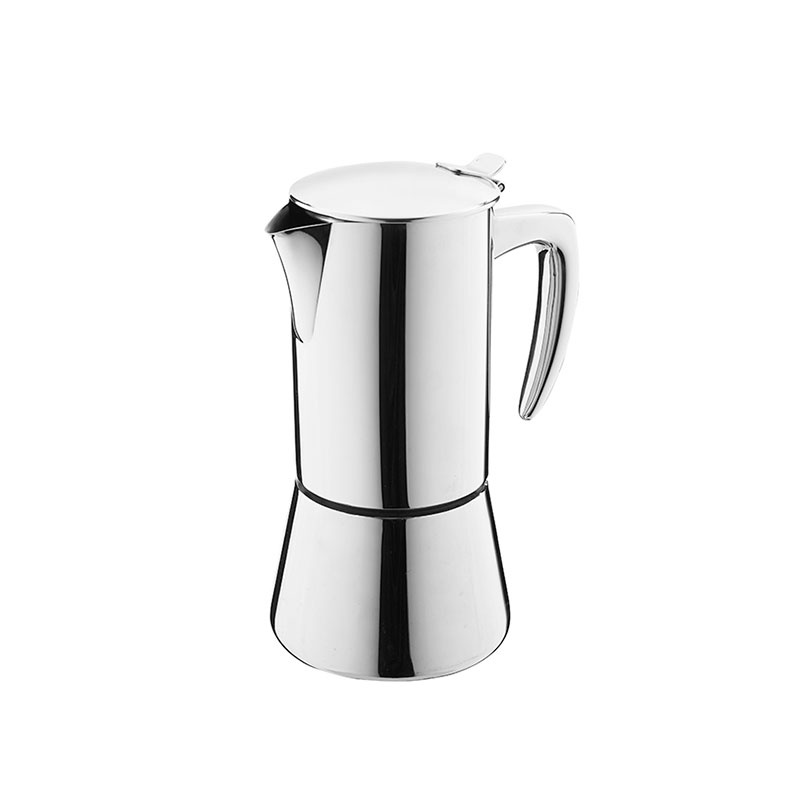6 Tazze Stianless Steel Espresso Maker in Ristretto Design