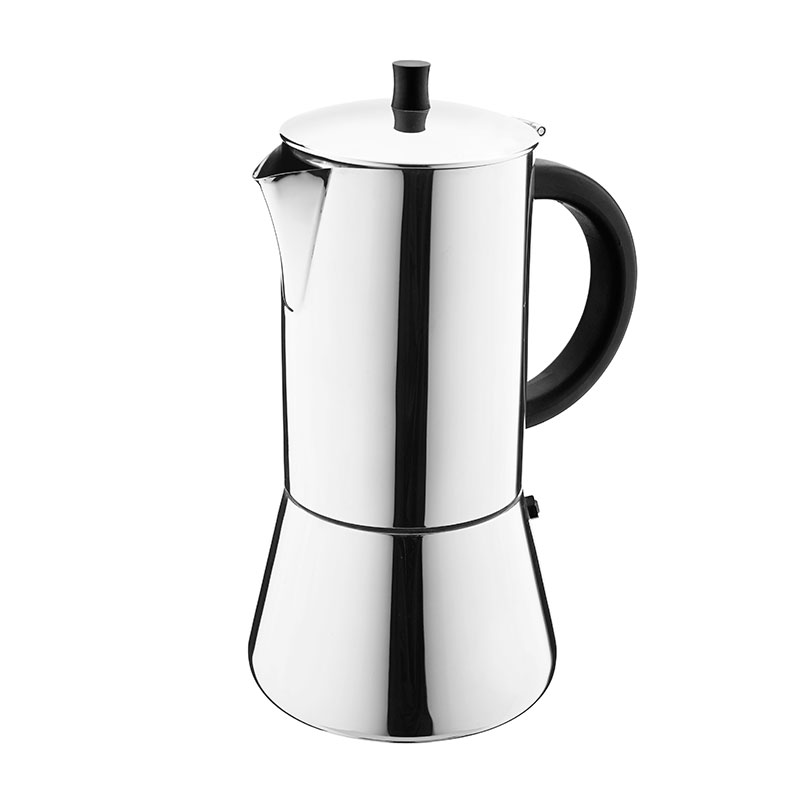 4 tasses en acier inoxydable plaque de cuisson cafetière induction compatible avec ristretto Design