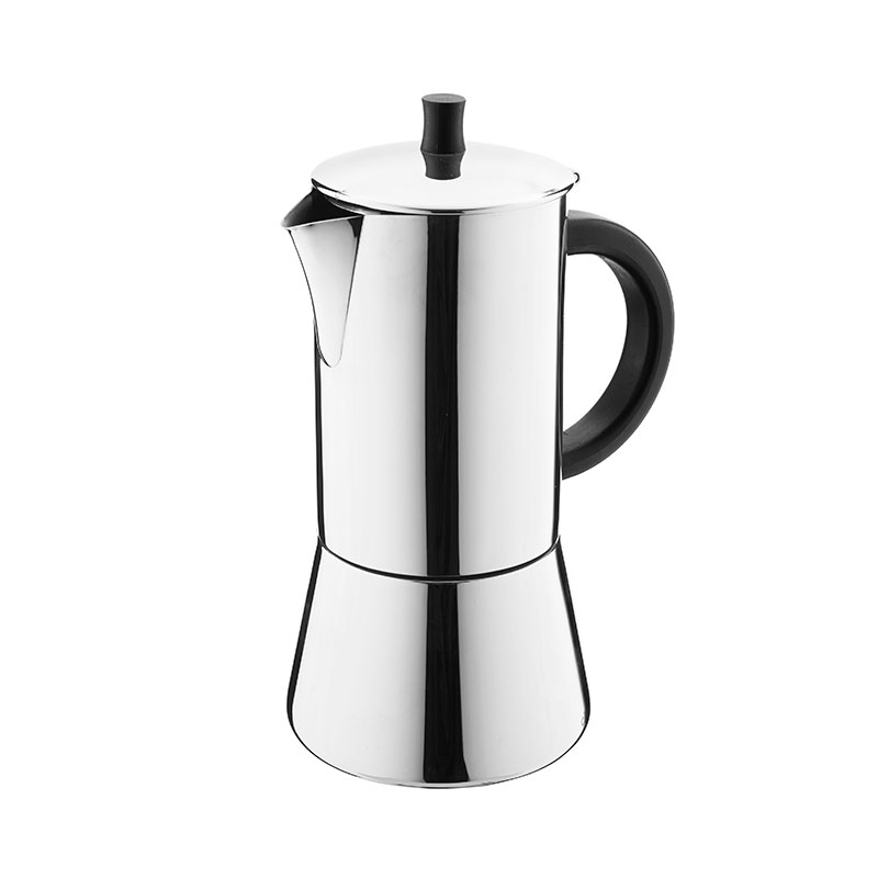 4 tasses en acier inoxydable plaque de cuisson cafetière induction compatible avec ristretto Design