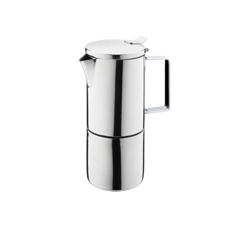 Stianless Steel Expresso Pot in Ristretto Design Inductie Compatibel