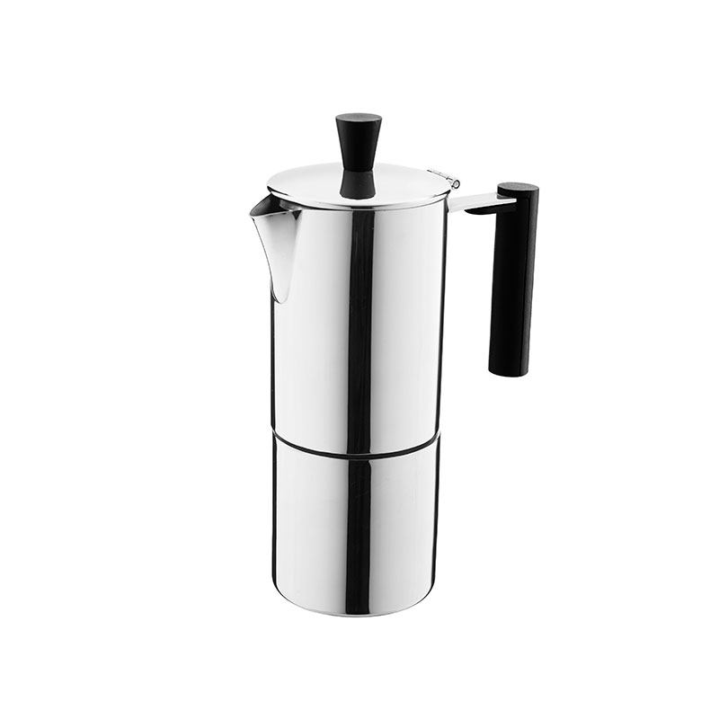 100ml Stianless Steel Espresso Pot in Ristretto Design Induction Compatible
