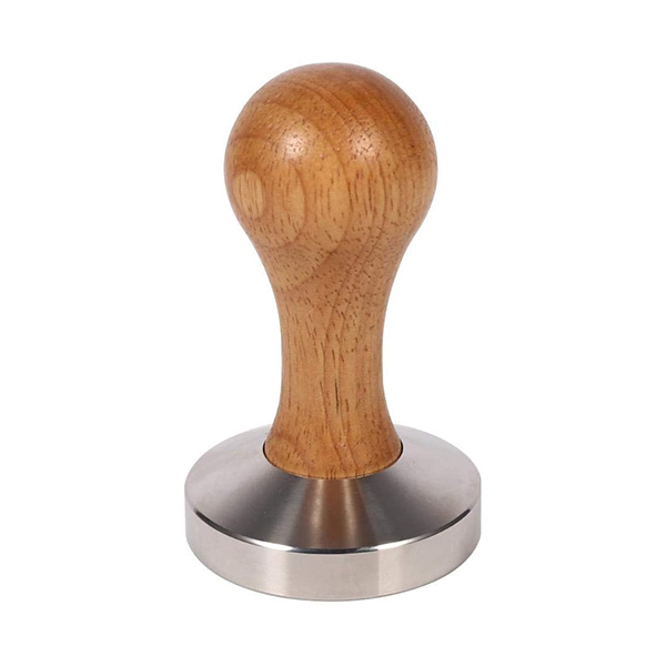 Stainless Steel Espresso Tamper Press Grinder with 56mm Flat Base