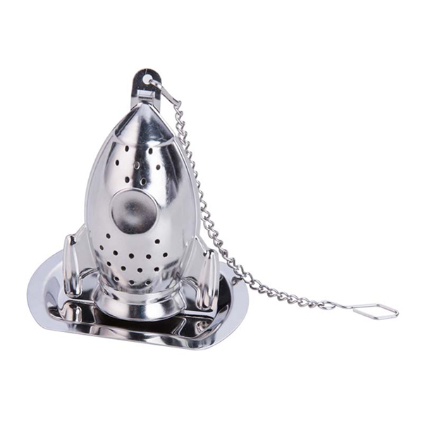 Stainless Steel Mesh Tea Strainer with Chain and Drip Trays
