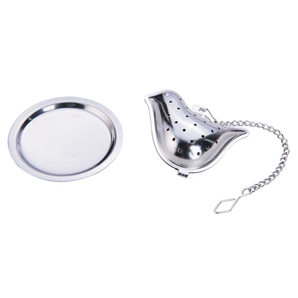 Bird Shape Tea Infuser with Chain and Drip Trays
