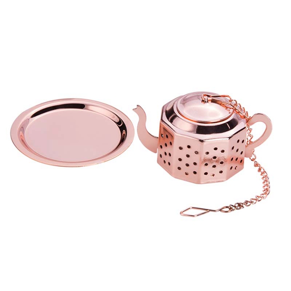 Tea Leaf Strainer Ball with Chain and Drip Trays